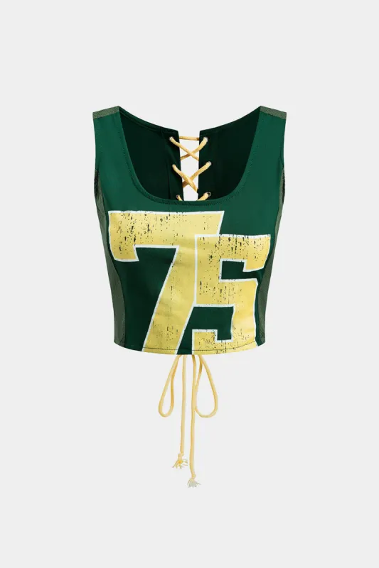 Digital mønster printbind tanken top sold by Micas