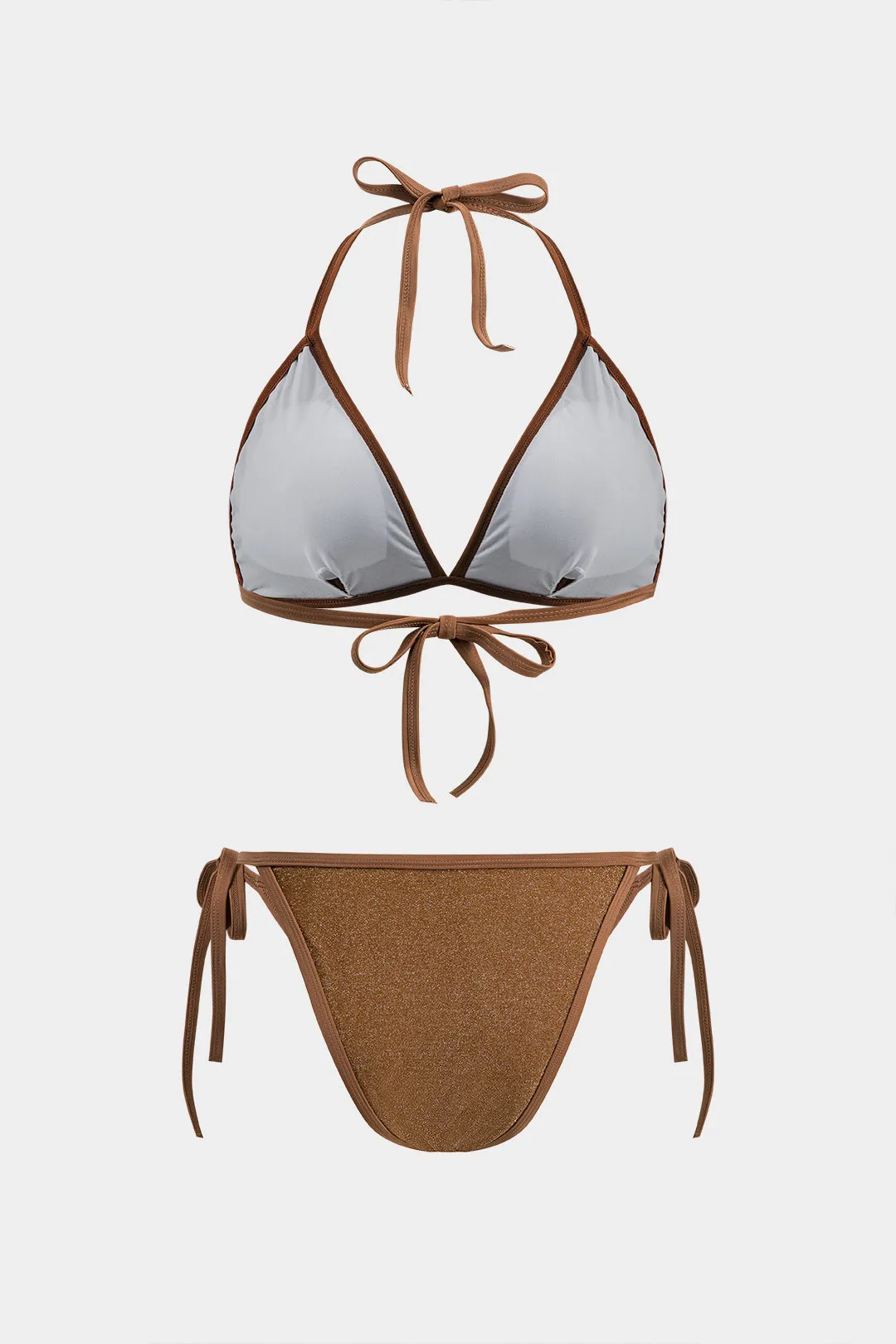 Plus størrelse ruched binding bikini sæt sold by Micas product image thumbnail 2