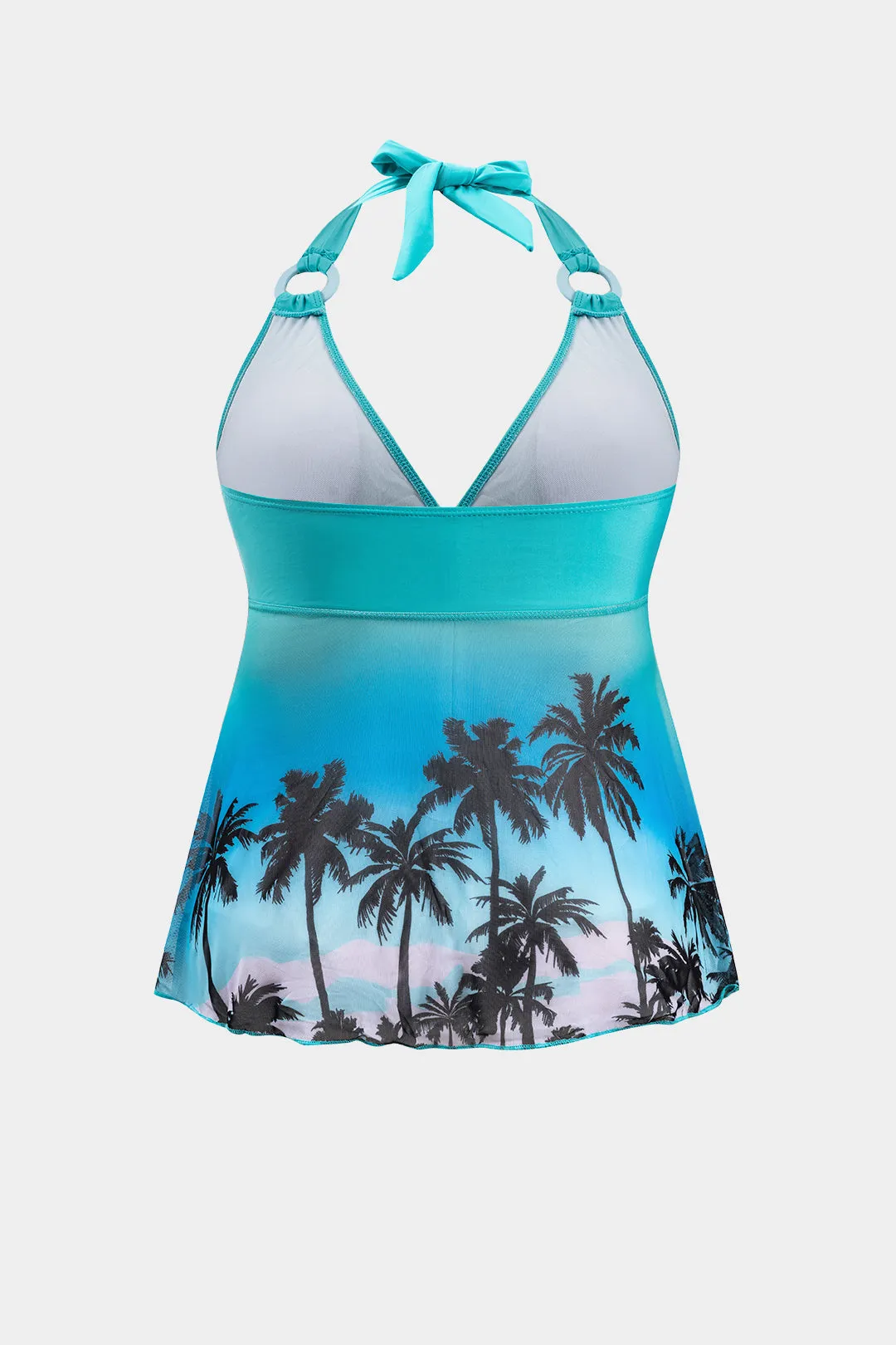 Plus størrelse ombre blade printbinding bikini sæt sold by Micas product image thumbnail 3