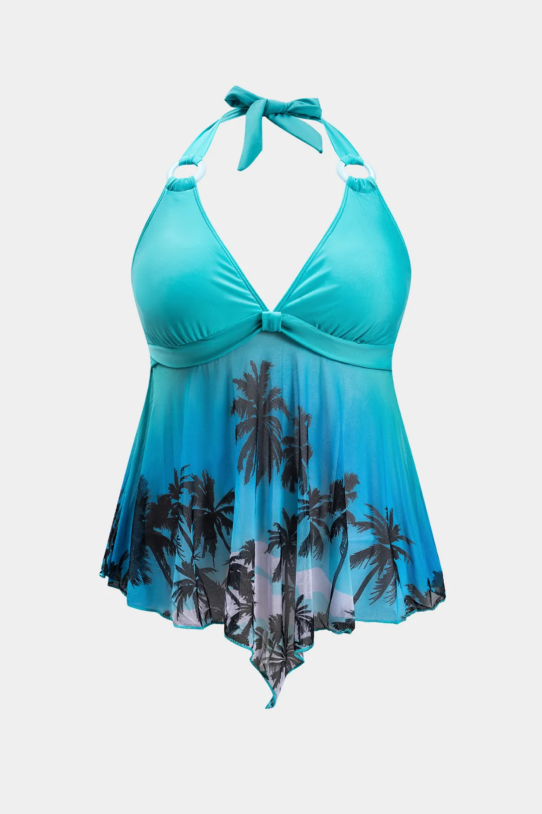 Plus størrelse ombre blade printbinding bikini sæt sold by Micas product image thumbnail 2