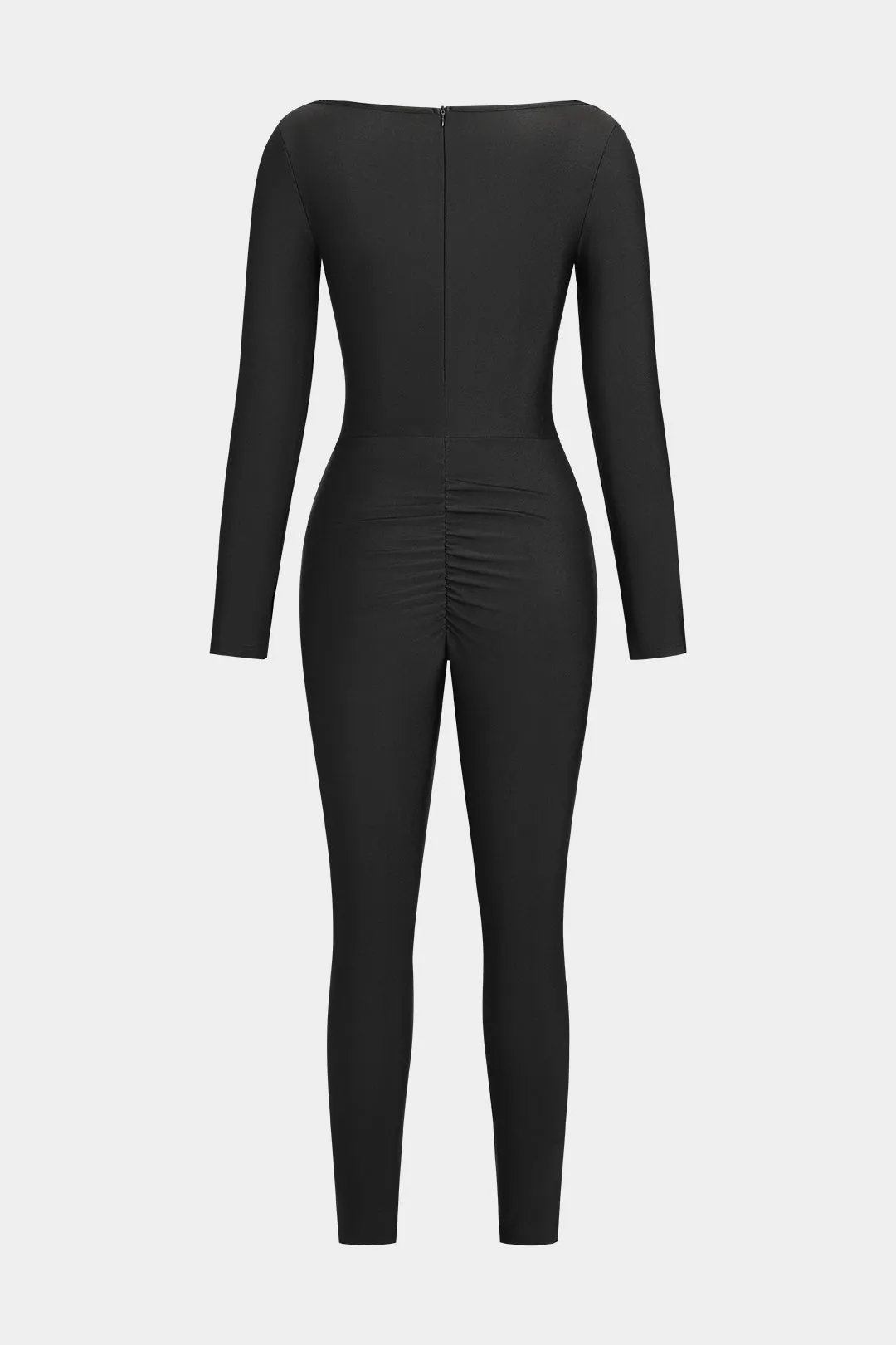 Ruched lynlås bustier langærmet jumpsuit sold by Micas product image thumbnail 2