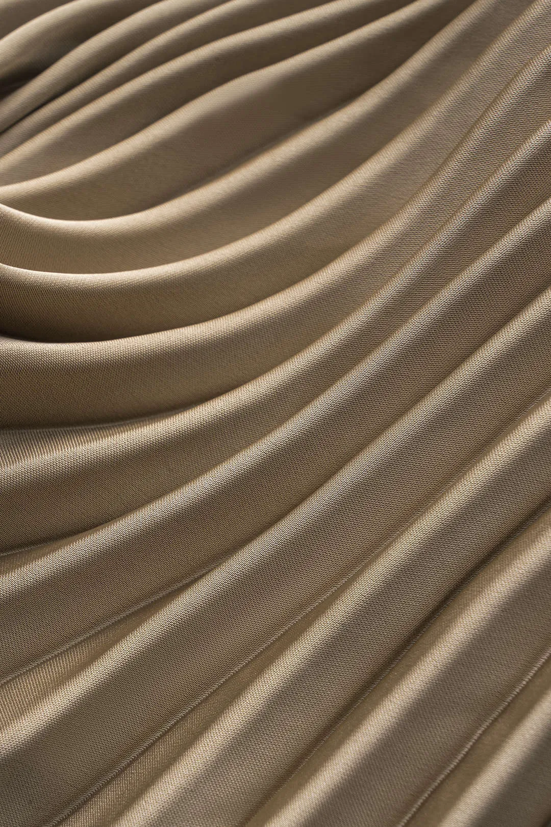 Satin Ruffle Ruched Button Longærme skjorte sold by Micas product image thumbnail 5