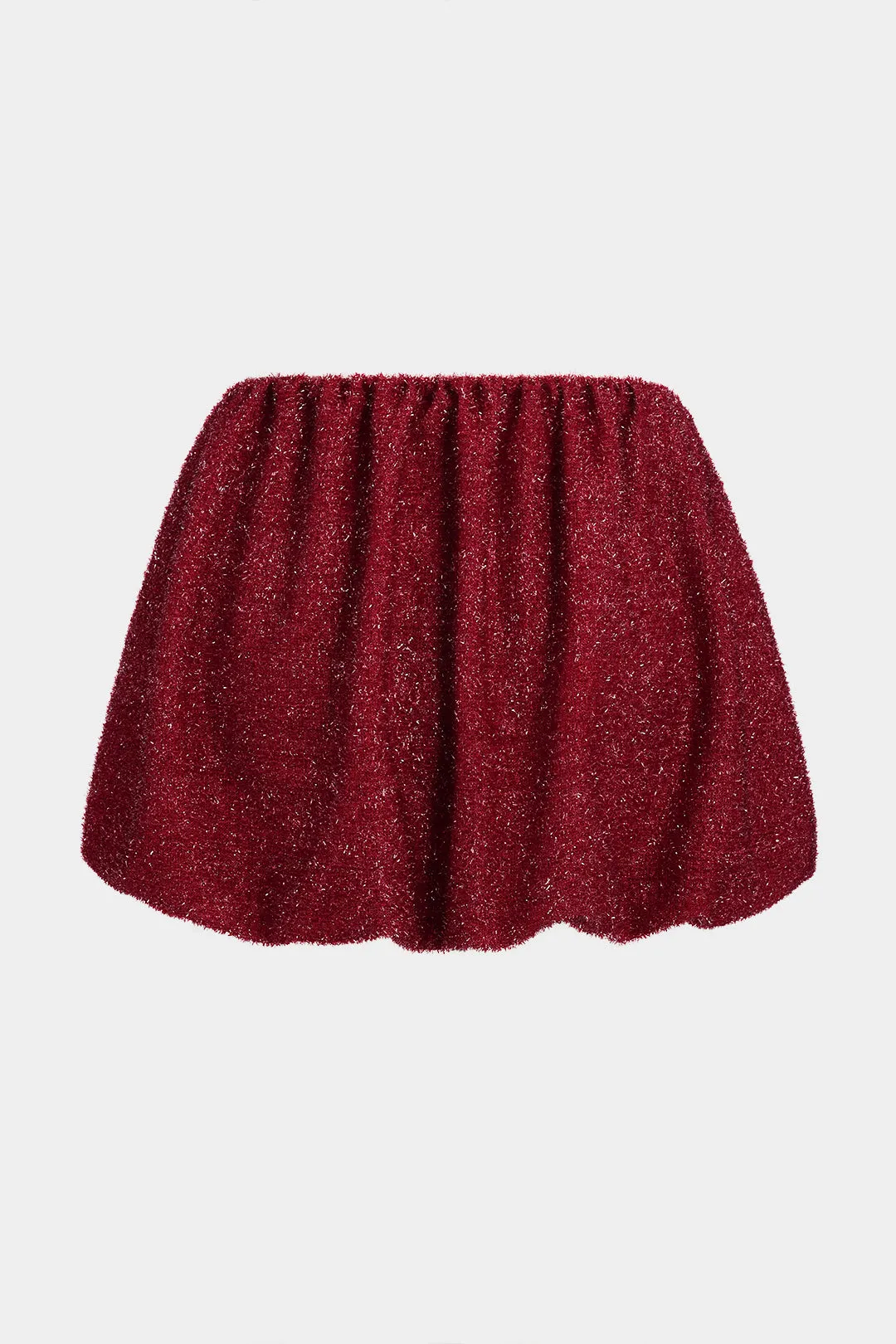 Glitter tank top og ruched lynlås nederdel sæt sold by Micas product image thumbnail 5