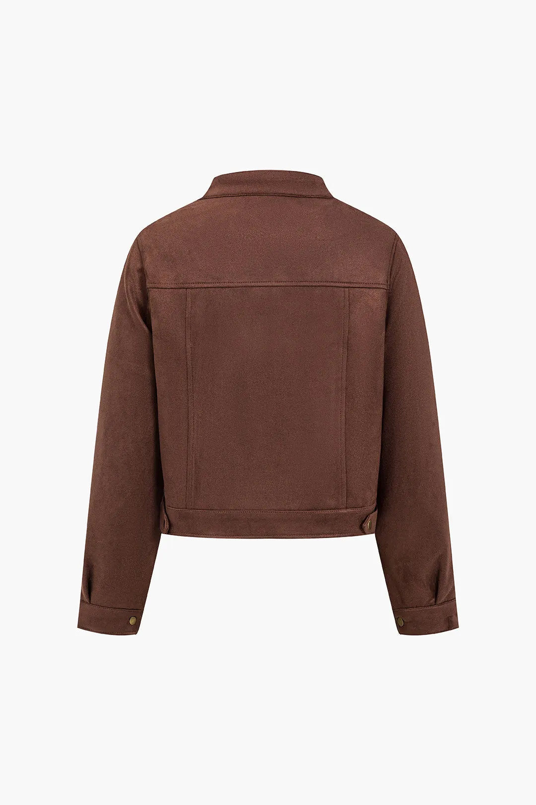 Faux ruskind falske lommeknap langærmet jakke sold by Micas product image thumbnail 2