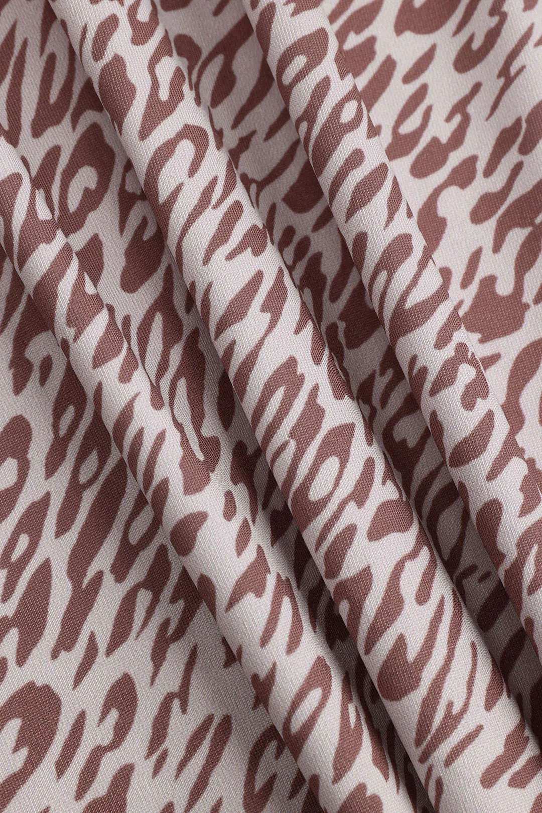 Leopard Print Rackless Bind Maxi kjole tilbage sold by Micas product image thumbnail 3