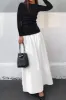 Contrast Ruched Patchwork Long Sleeve Maxi Dress sold by Micas