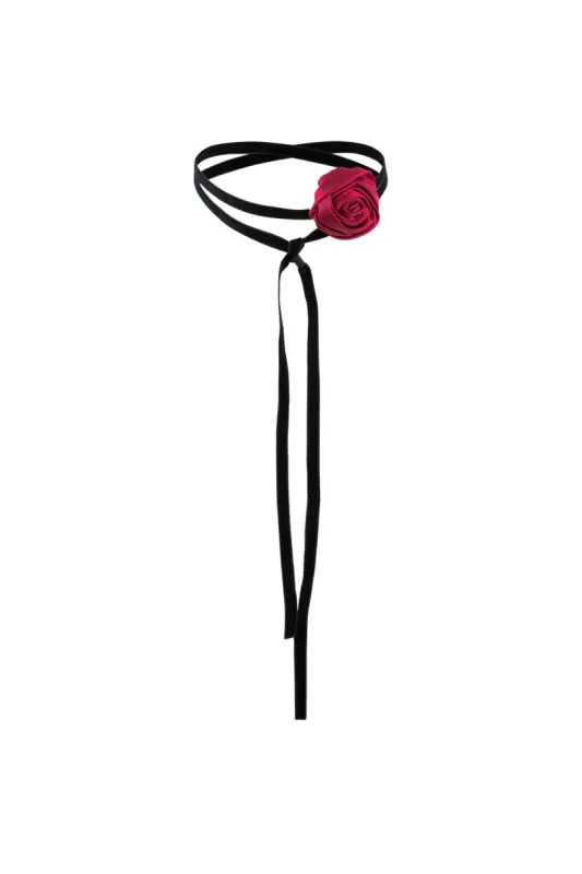 3D Flower Tie Up Necklace sold by Micas