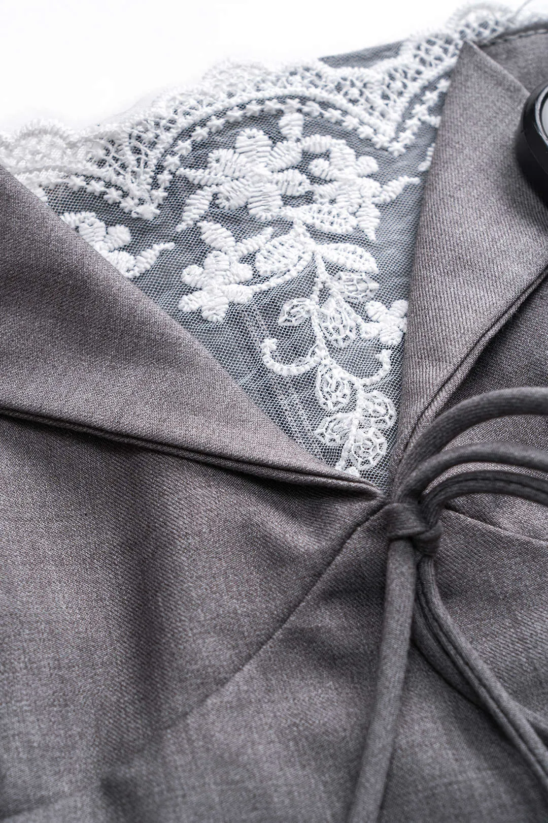 Blonder patchwork binding kortærmet puff hem mini kjole sold by Micas product image thumbnail 4