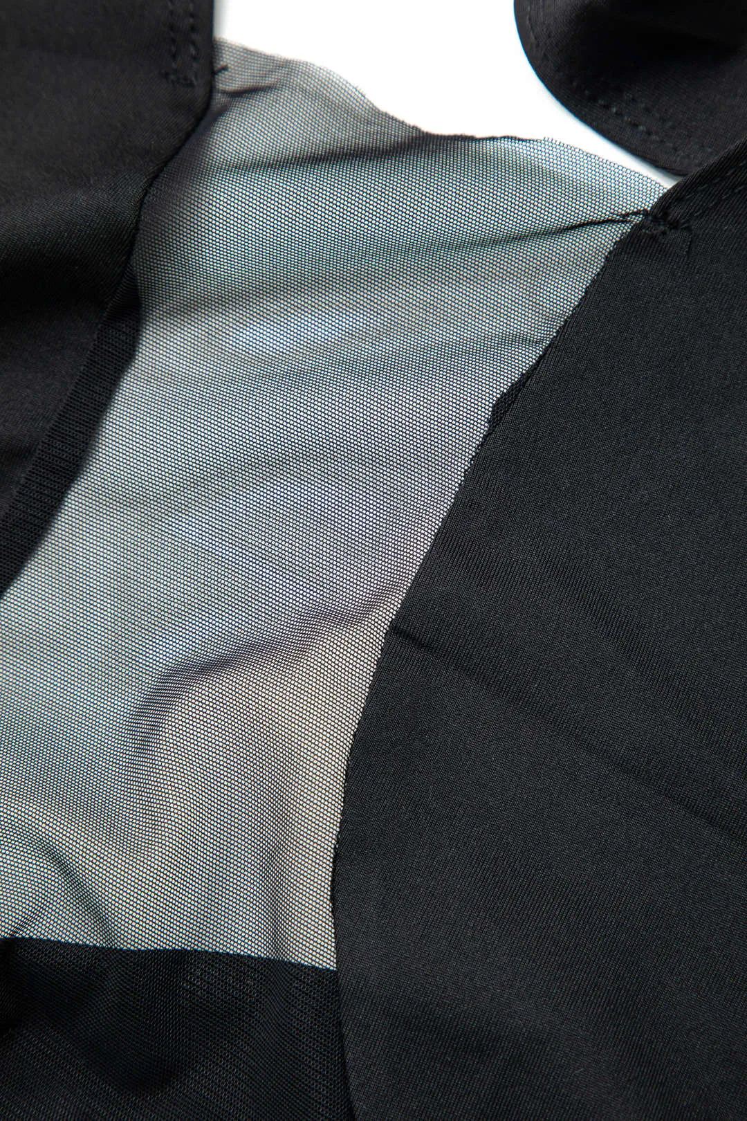 Mesh Sheer Patchwork Backless Tie Up Bodysuit sold by Micas product image thumbnail 4