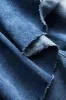 Denim plisseret knap patchwork blussede ben jeans sold by Micas