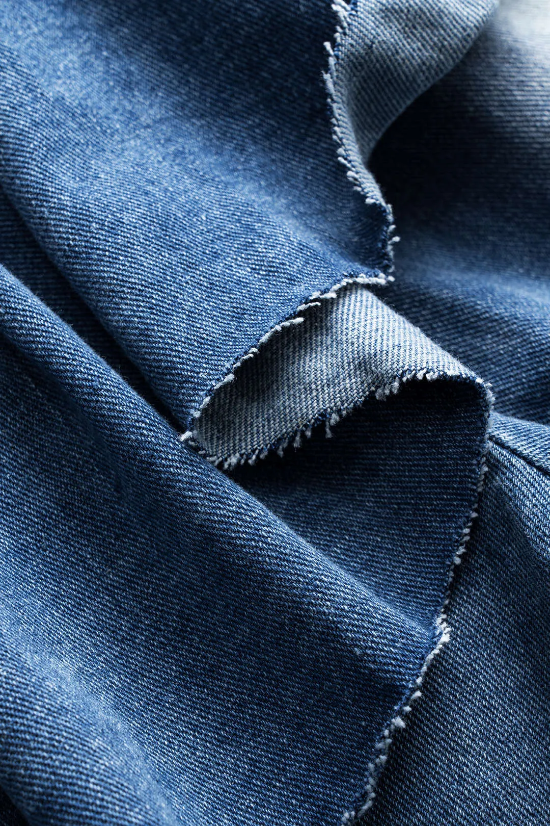 Denim plisseret knap patchwork blussede ben jeans sold by Micas product image thumbnail 4