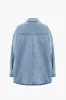 Denim Appliques Button Flap Pocket Long Sleeve Outerwear sold by Micas