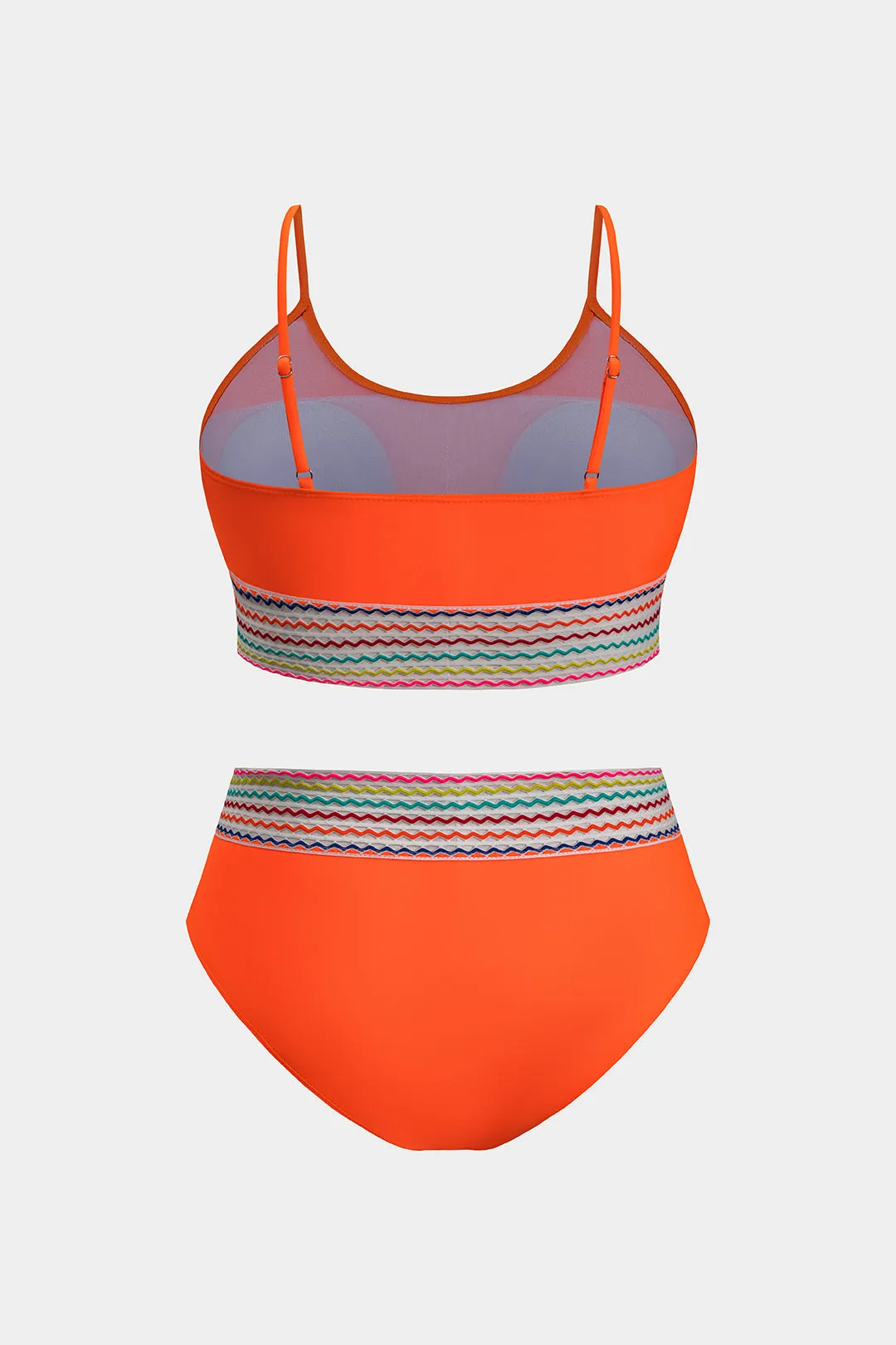 Plus størrelse patchwork bikini sæt sold by Micas product image thumbnail 2