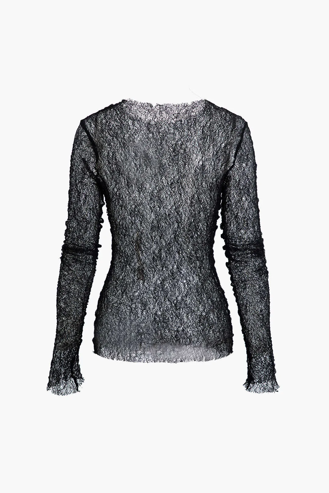 Ruched Sheer Longærme top sold by Micas product image thumbnail 2