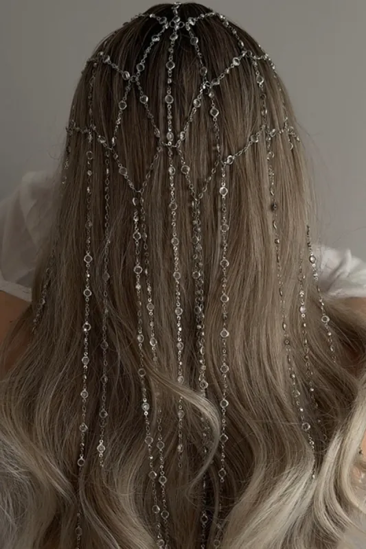 Metallisk rhinestone hårtilbehør sold by Micas