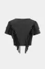 Fringe kort ærme top og brede benbukser sæt sold by Micas