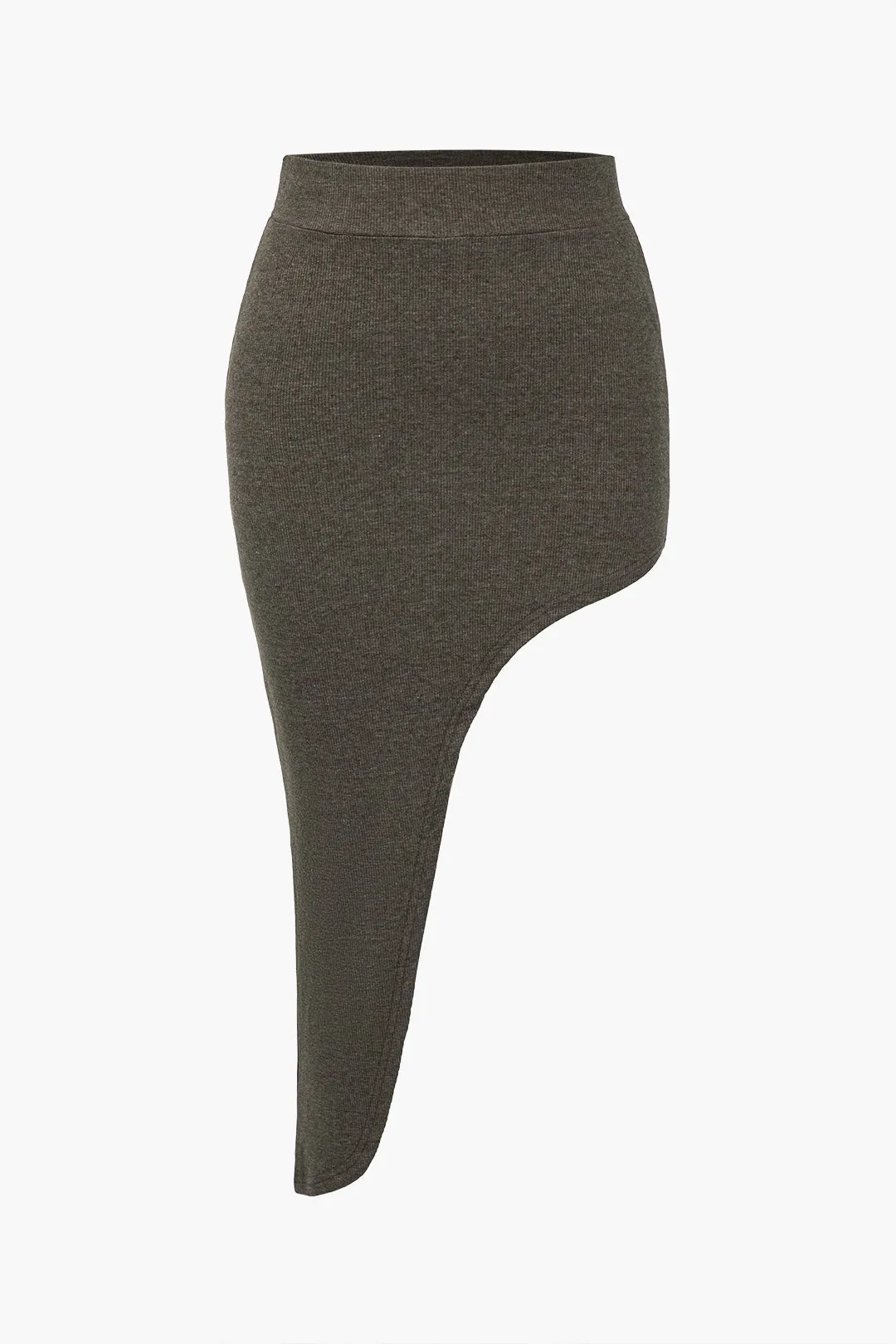 Solid tank top og asymmetrisk nederdel sæt sold by Micas product image thumbnail 4