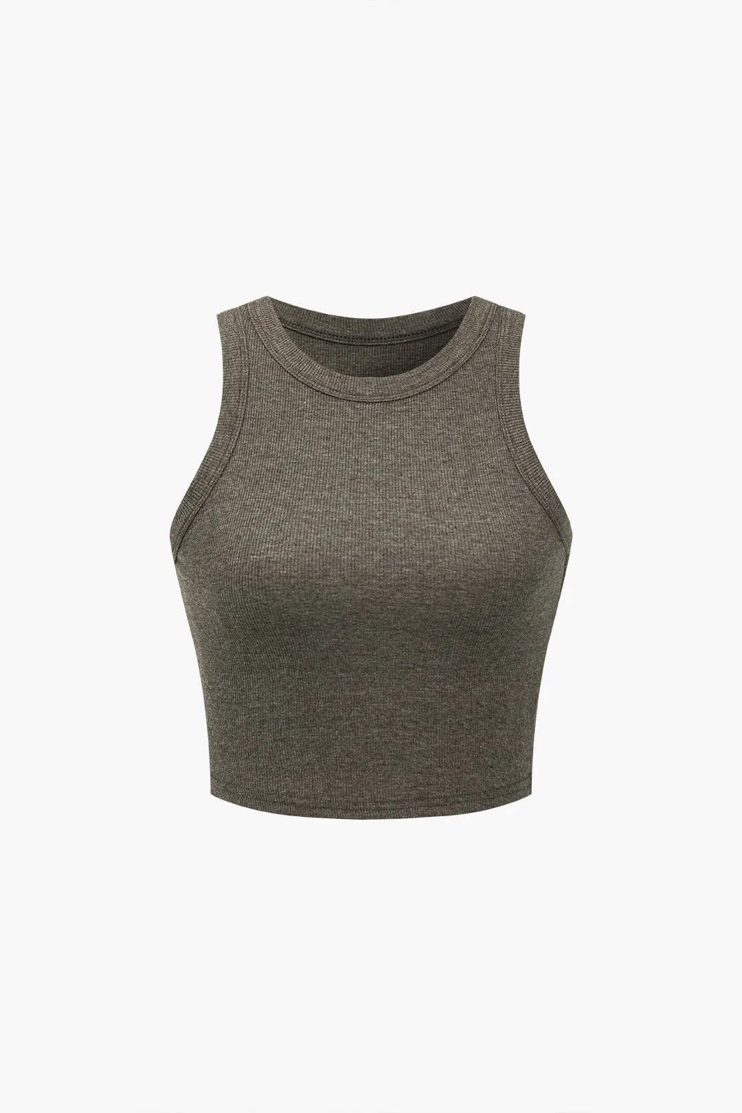 Solid tank top og asymmetrisk nederdel sæt sold by Micas product image thumbnail 2