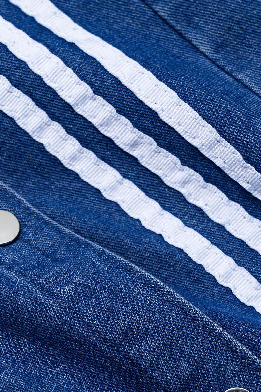 Denim Stripe Button Pocket Wide Ben Jeans sold by Micas product image thumbnail 3