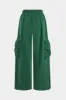 Kontrast Ruched Tie Front Pocket Bukser sold by Micas