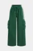 Kontrast Ruched Tie Front Pocket Bukser sold by Micas