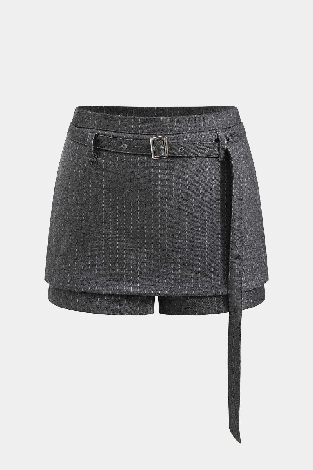 Metallisk bæltet lomme nederdel sold by Micas