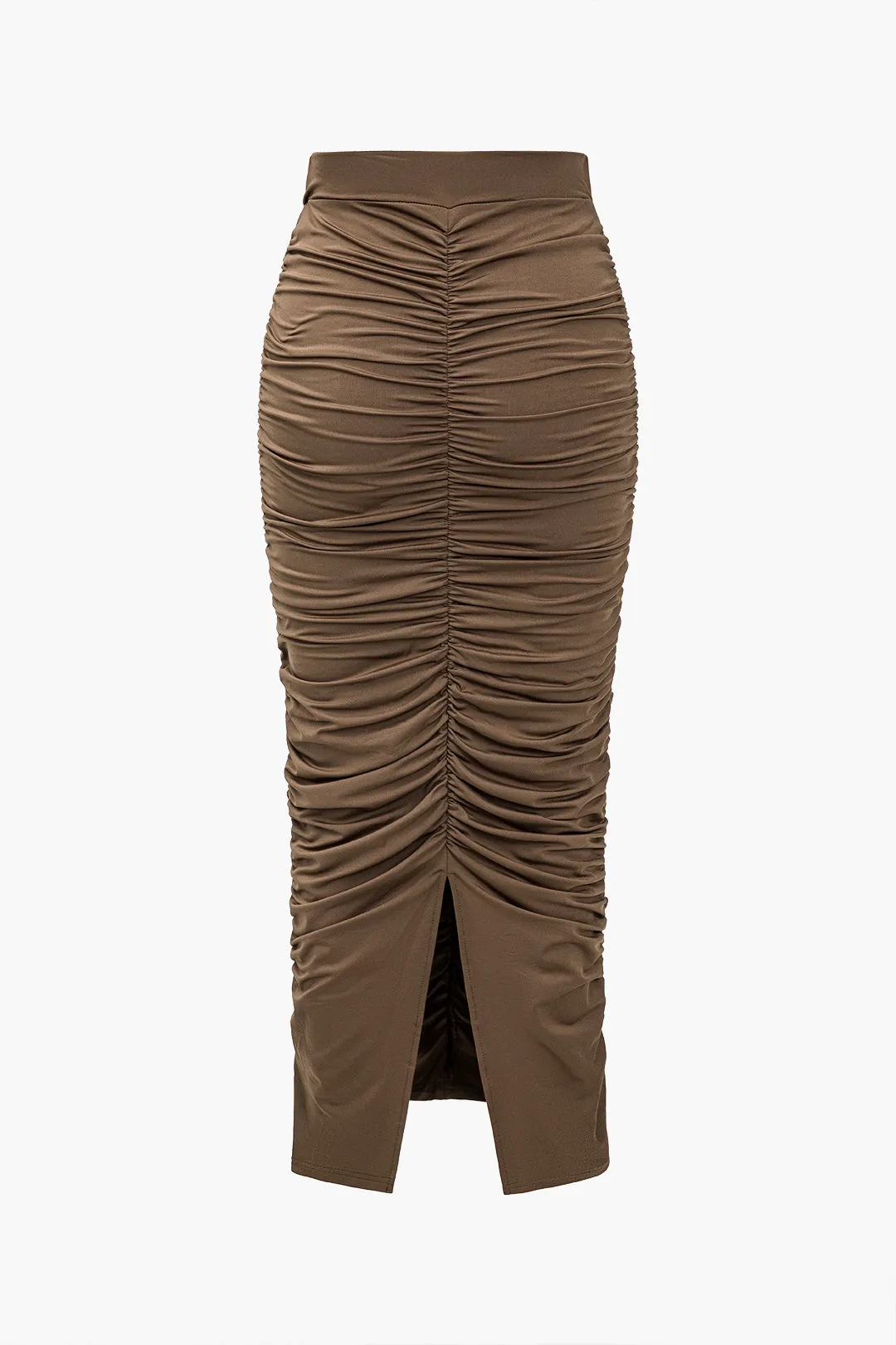 Solid Ruched Slit nederdel sold by Micas product image thumbnail 2