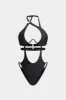 Cut Out Strappy One-Piece Swimsuit sold by Micas