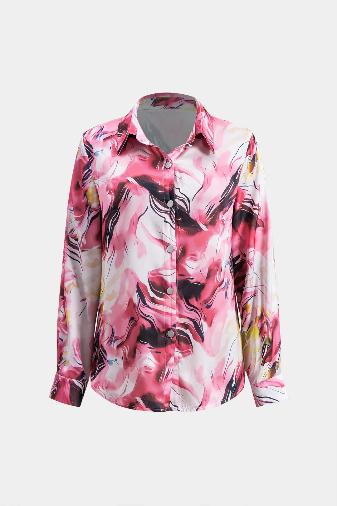 Abstrakt printknap langærmet shirt sold by Micas product image thumbnail 2