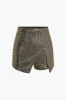 Sequin Backless Bustier Top og Skort Set sold by Micas