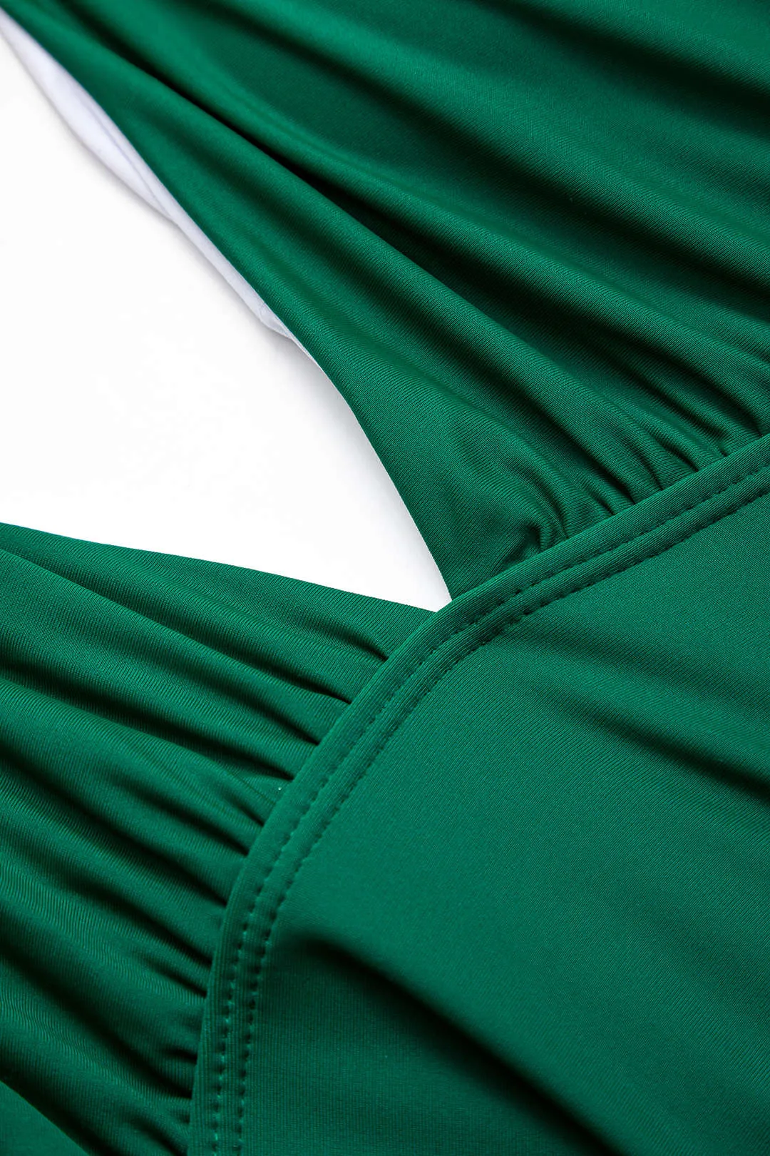 Ruched krydsede stroppet rygfri mave kontrol i ét stykke badedragt sold by Micas product image thumbnail 3