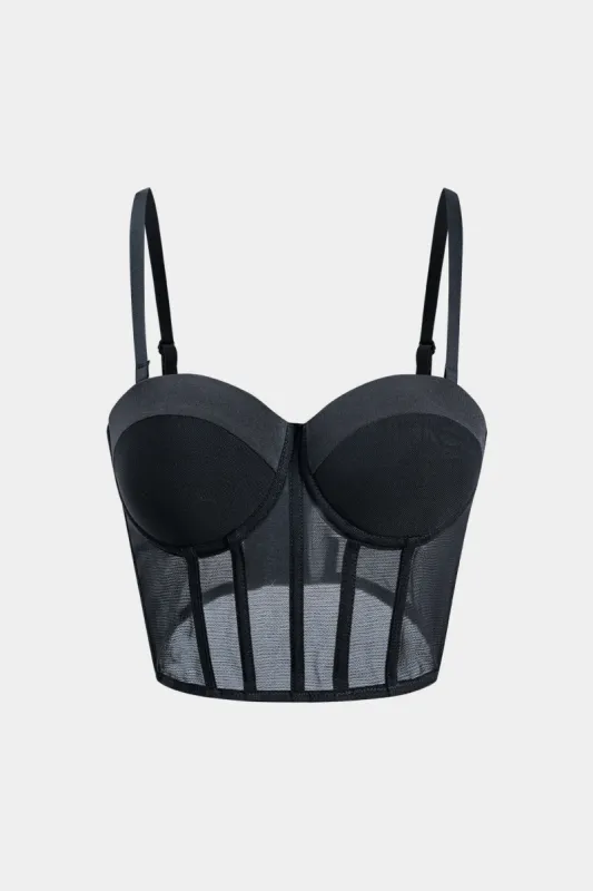 Mesh Slip Corset Bustier Cami Top sold by Micas