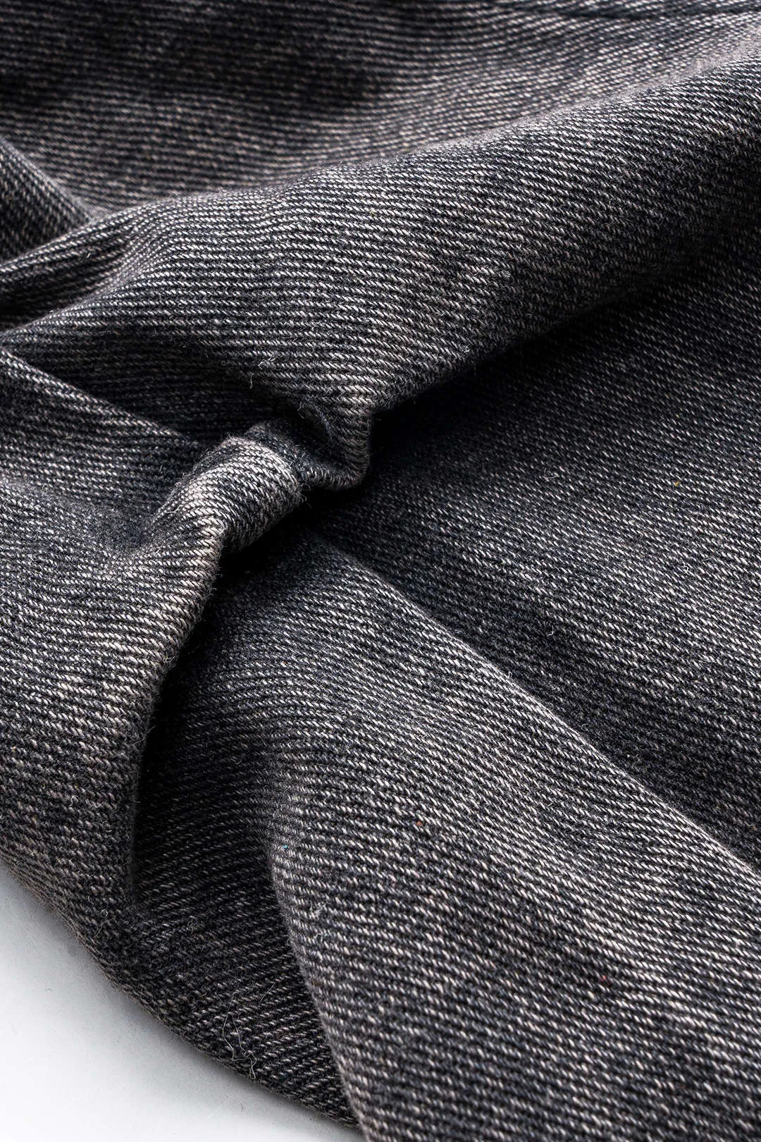 Denim Ruched Button Pocket Wide Ben Jeans sold by Micas product image thumbnail 4