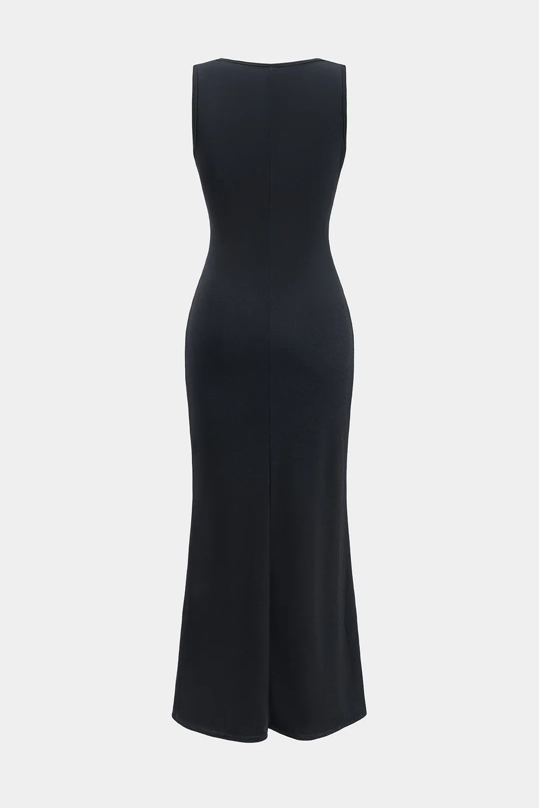 Metallisk V-hals ærmeløs maxi-kjole sold by Micas product image thumbnail 2