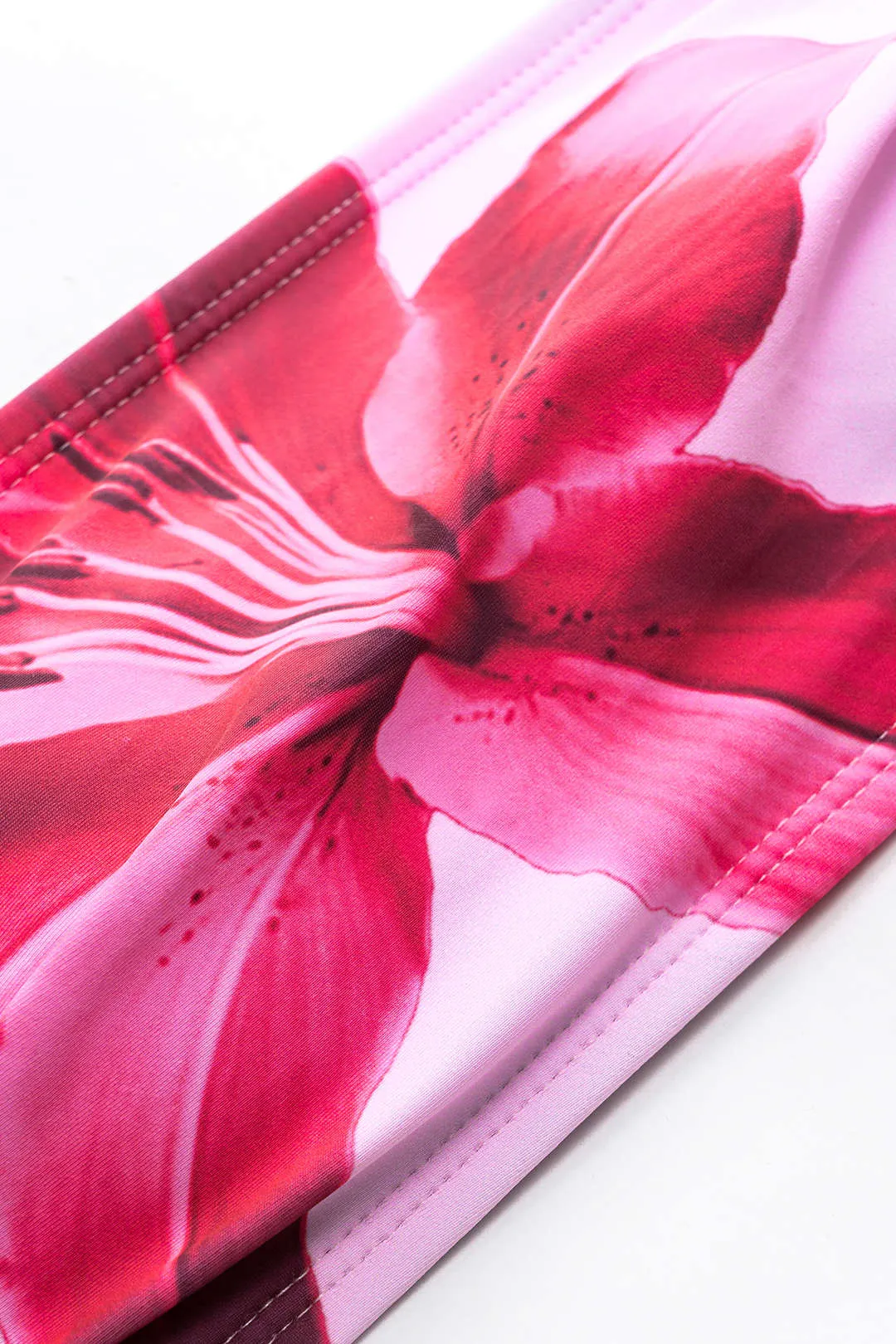 Blomsterprint Mesh Backless Bikini og Cover Up Set sold by Micas product image thumbnail 4