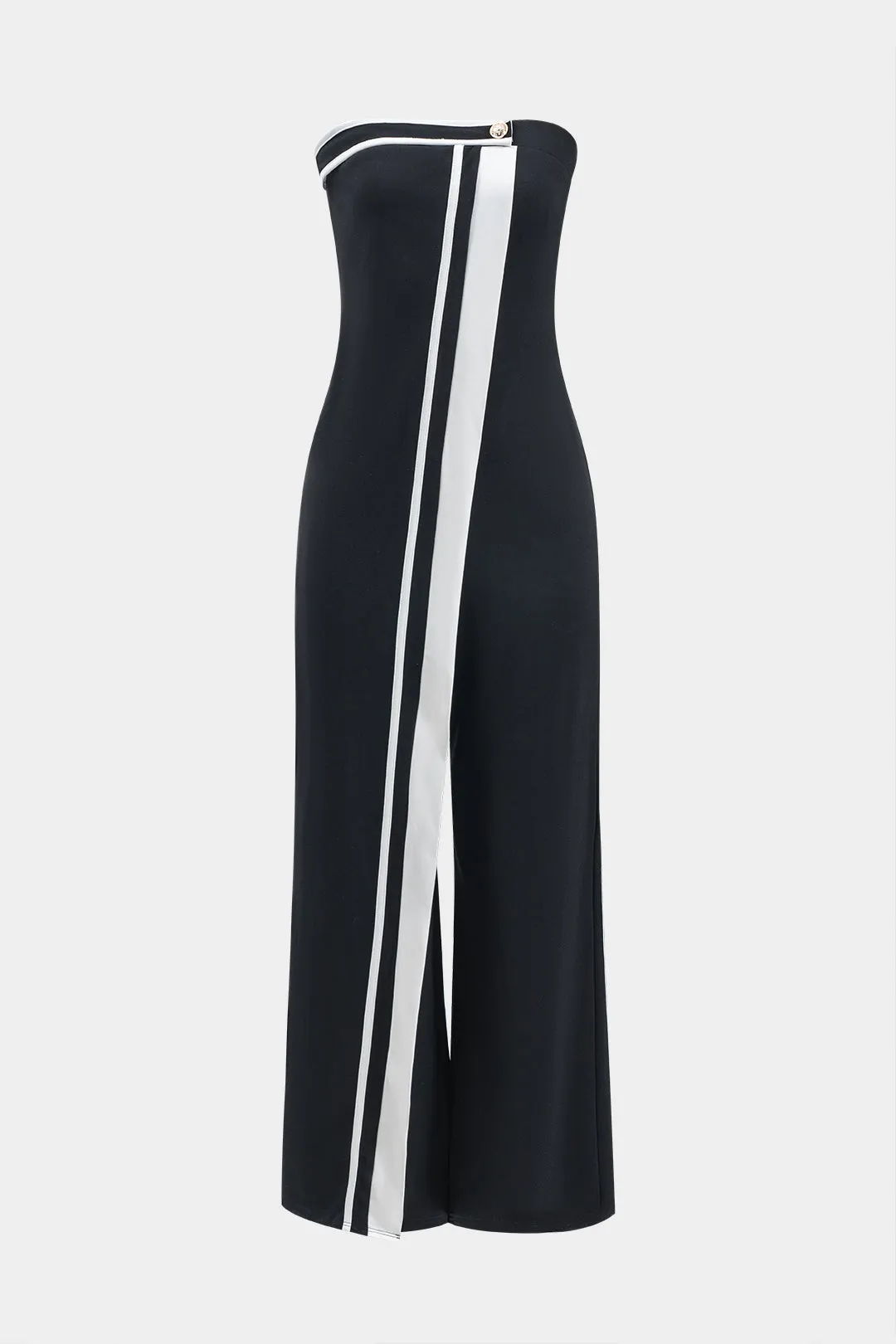 Kontrast asymmetrisk knap Stropløs jumpsuit sold by Micas product image thumbnail 2