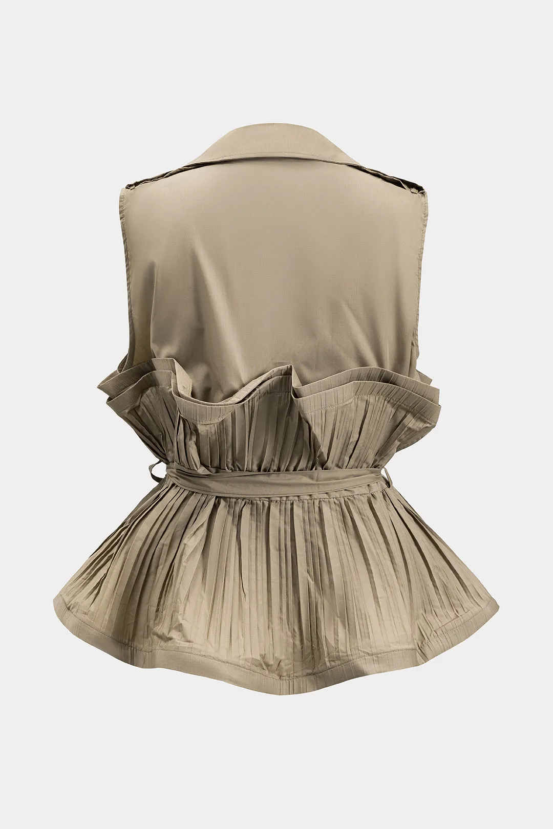 Plisset ruffle slips foran jakke sold by Micas product image thumbnail 2
