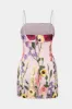 3d blomsterbroderi lynlås glide mini kjole sold by Micas