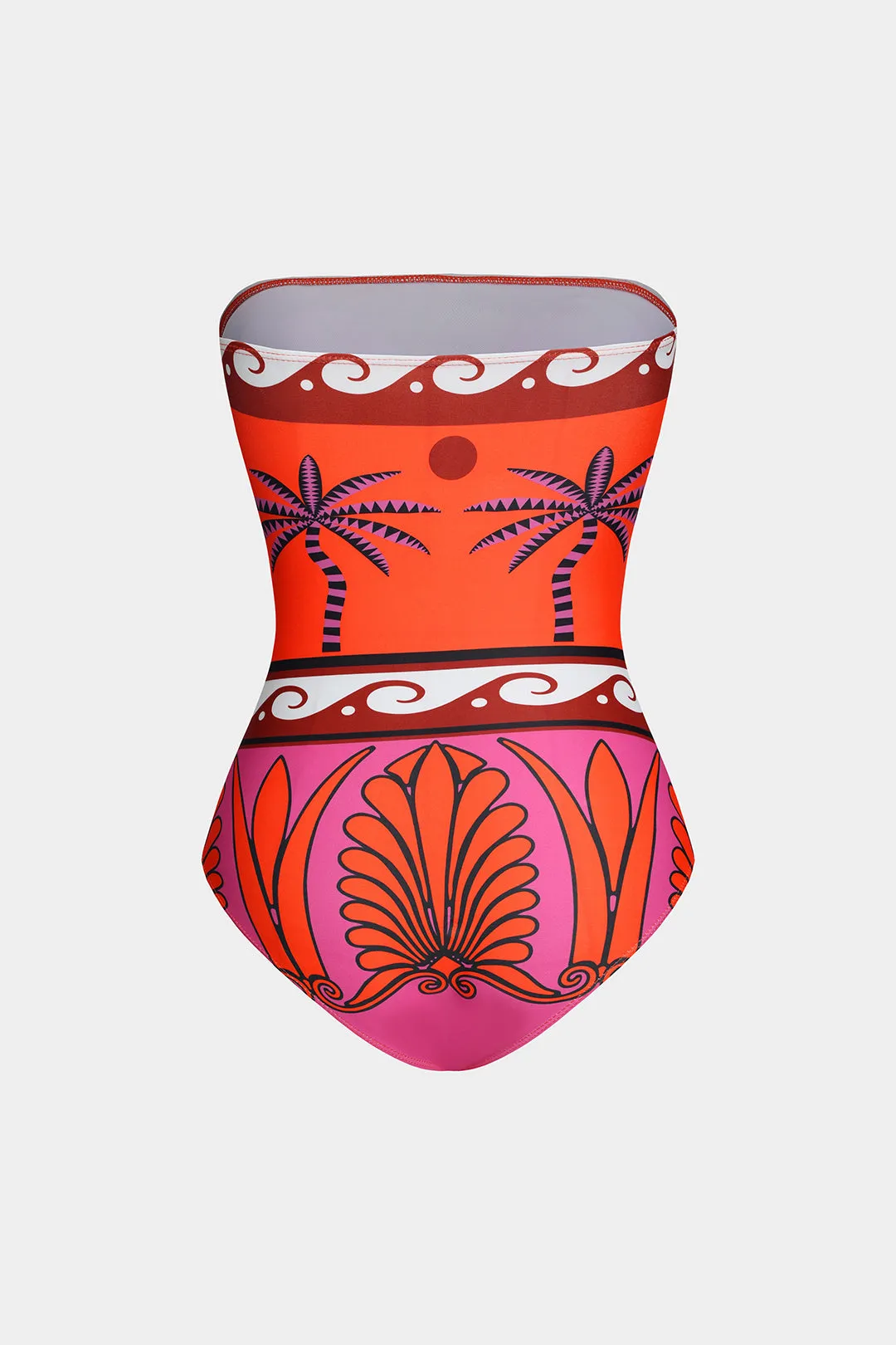 Coconut Palm Print Tummy Control One-Piece badedragt sold by Micas product image thumbnail 2