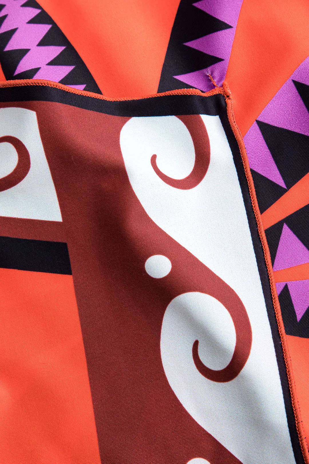 Coconut Palm Print Pleated Slit Cover Up sold by Micas product image thumbnail 3