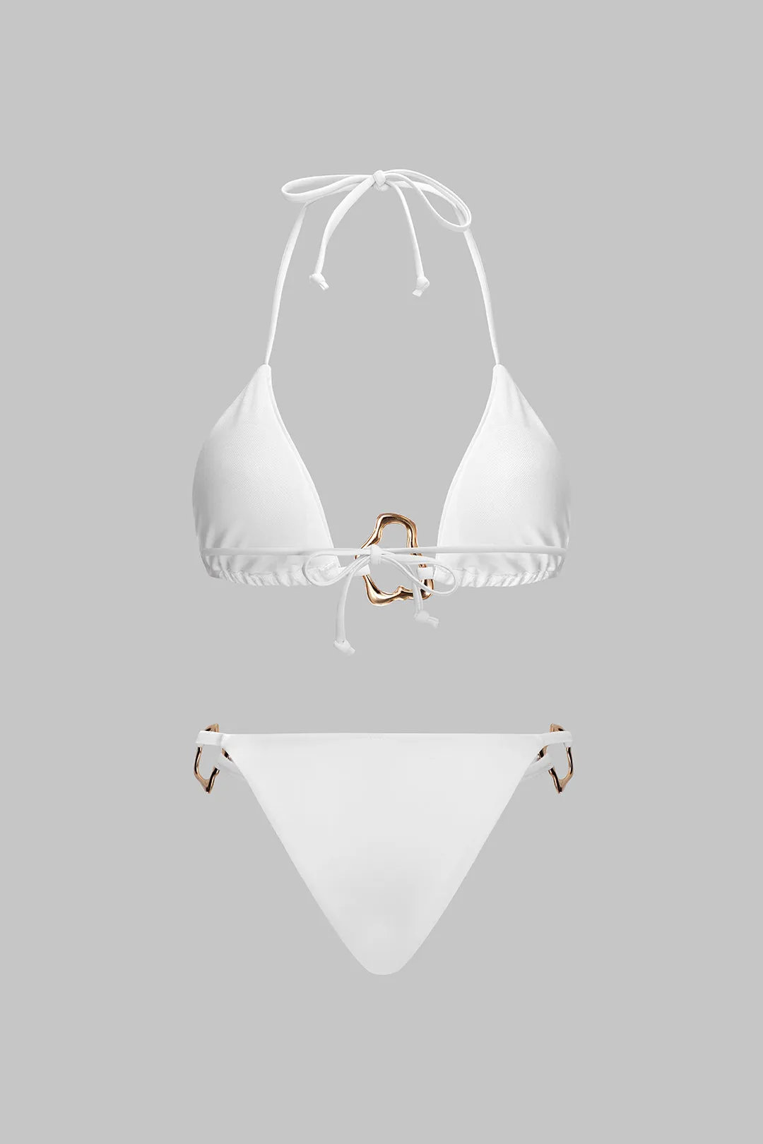 Metallisk udsmykning Ruched Tie-Up Bikini Set sold by Micas product image thumbnail 2