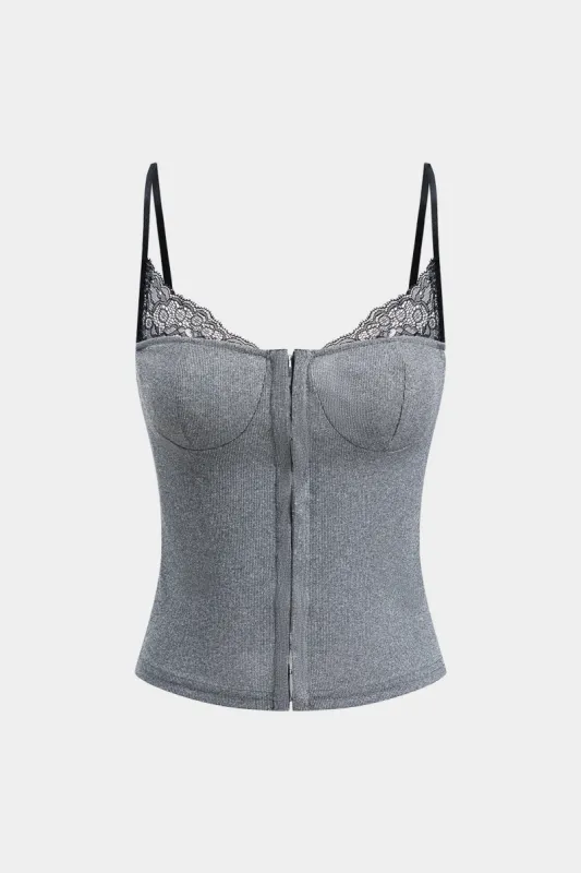 Blonder patchwork bustier slip cami top sold by Micas