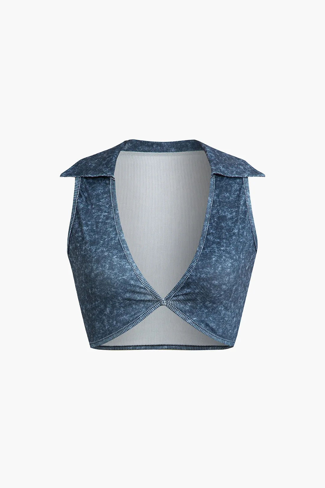 V-hals ærmeløs top og bukser sæt sold by Micas product image thumbnail 2