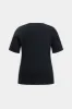 Plus størrelse brev print kort ærme t-shirt sold by Micas