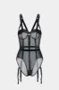 Sheer Bustier Lingerie Garter Set sold by Micas