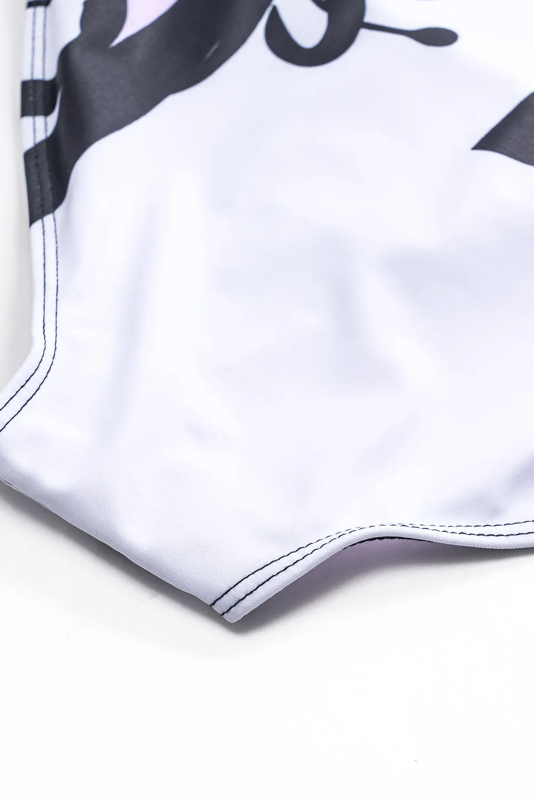 Graffiti print twist knude asymmetrisk mave kontrol i ét stykke badedragt sold by Micas product image thumbnail 4