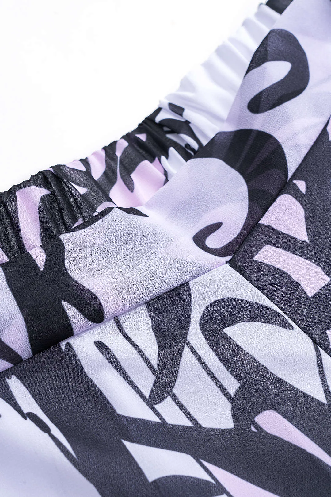 Graffiti Print Tie Knot Pants Cover Up sold by Micas product image thumbnail 3