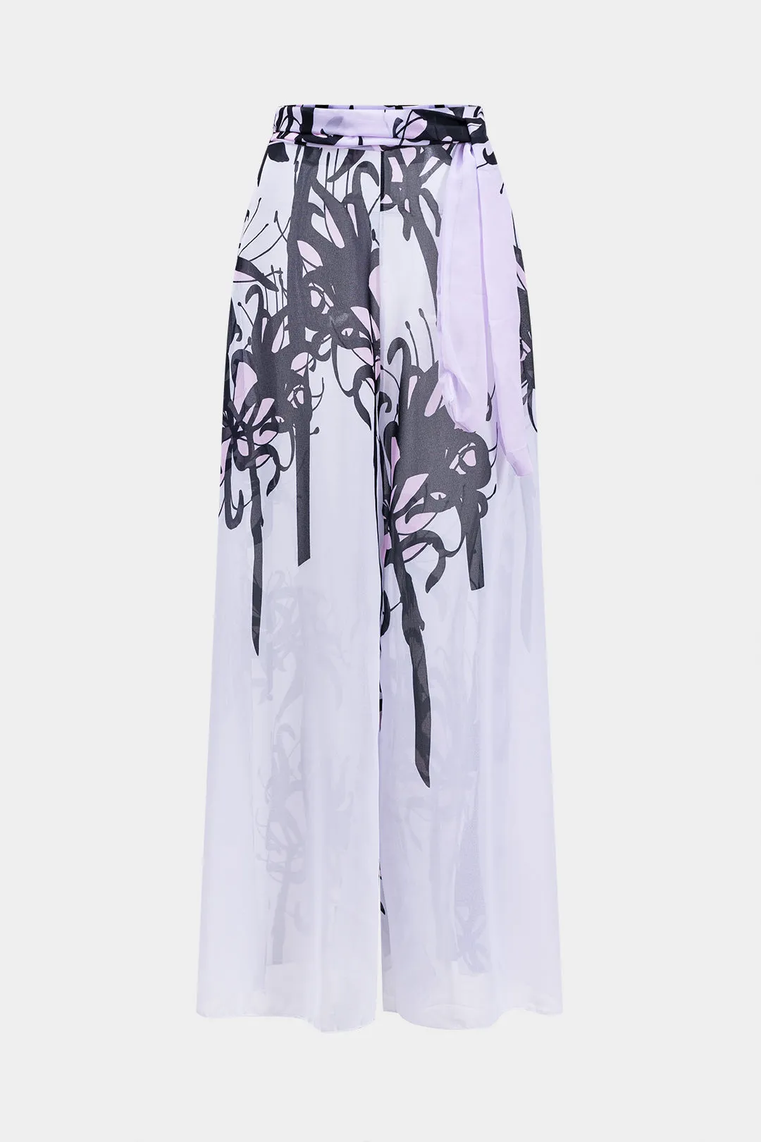 Graffiti Print Tie Knot Pants Cover Up sold by Micas