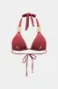 Crystal Diamond Metal Decor Bikini Set sold by Micas