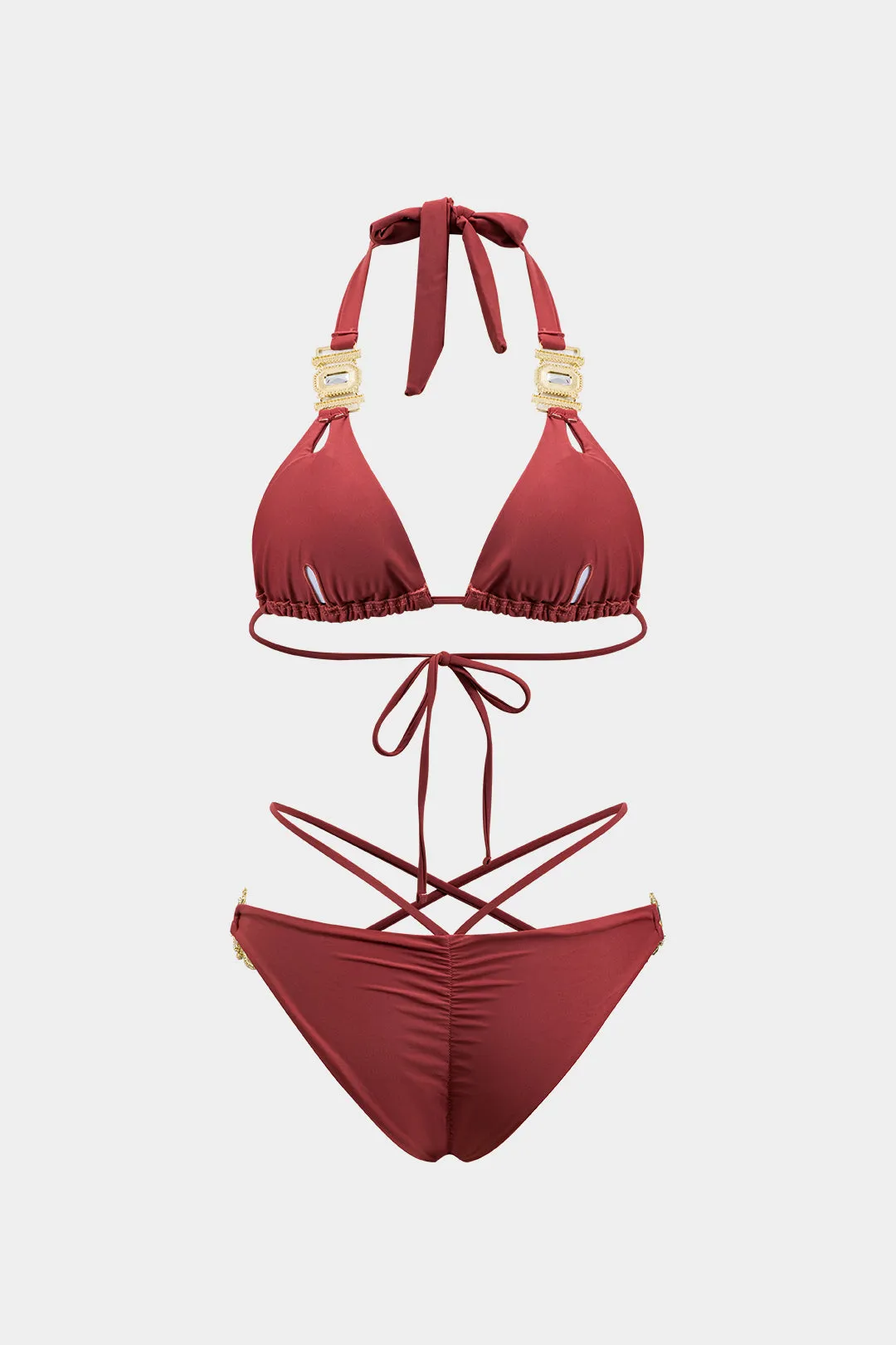 Crystal Diamond Metal Decor Bikini Set sold by Micas product image thumbnail 2